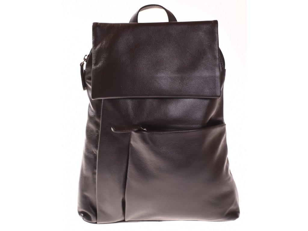 Černý elegantní kožený batoh - výrobce Kubát kůže